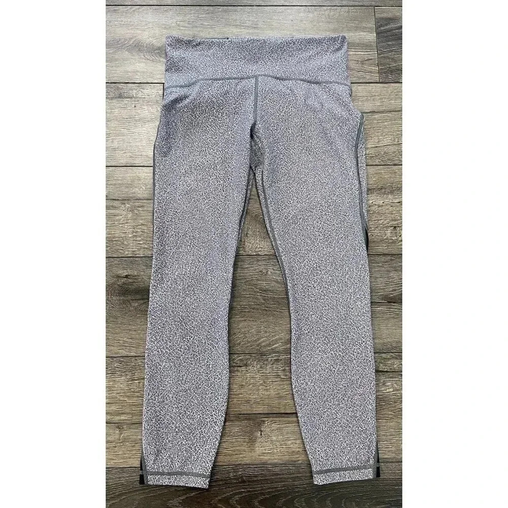 Lululemon Train Times Leggings Black White Size 10